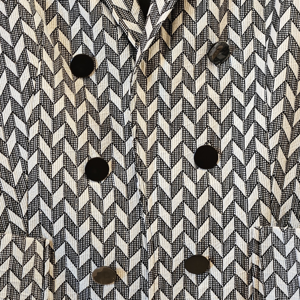 Anne Klein Chevron Patterned Blazer-size XL-New with Tags - Picture 4 of 13